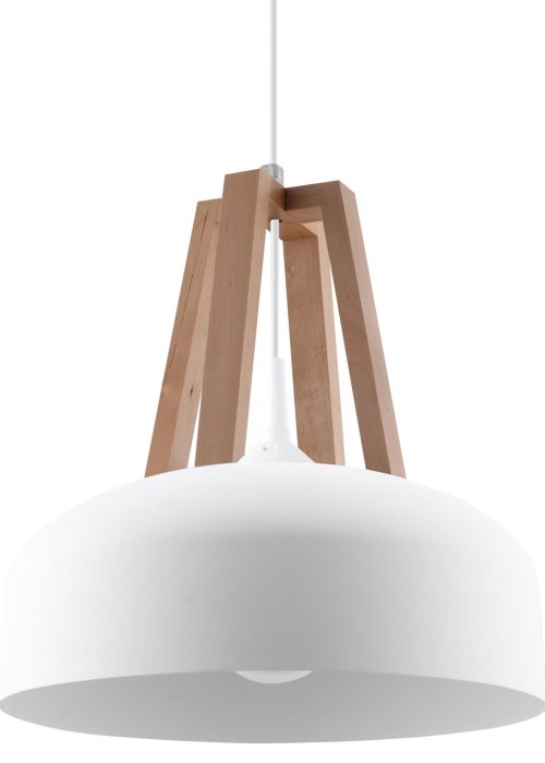 Hanglamp CASCO Wit/Hout