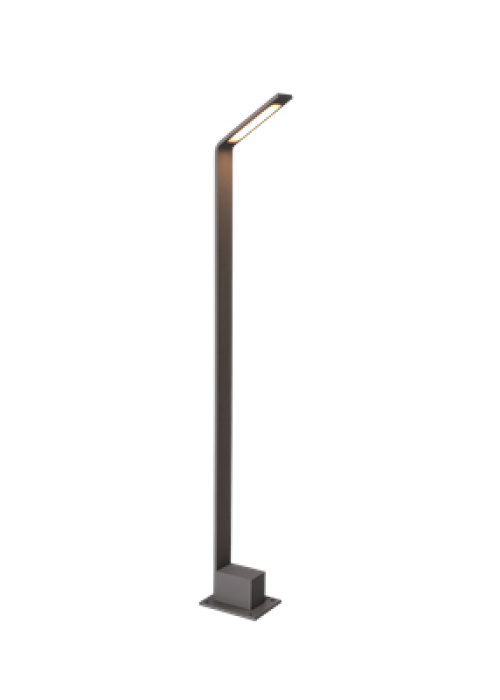 Buitenlamp Agape 60cm Geïntegreerd LED 3000k 480lm Donkergrijs