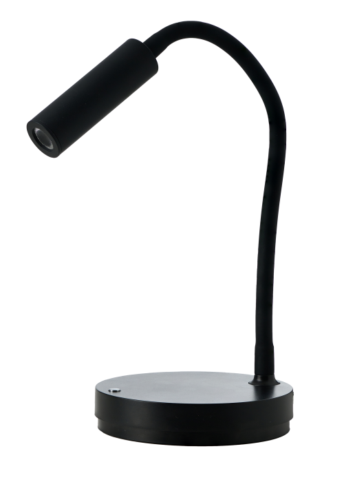 Tafellamp Olmo draadlozer lader + USB Zwart Dimbaar