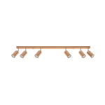 Plafondlamp ZEKE 6 eiken