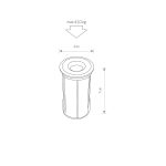 Tuinspot Picco S Geïntegreerd LED buiten tuinpad verlichting IP65 - Afbeelding 2