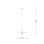 Hanglamp SIRKEL 45 zwart - Afbeelding 2