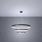 Kroonluchter RIO 3 55/78/110 zwart LED 4000K - Afbeelding 3