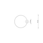 Plafondlamp RIO 55 goud LED 3000K - Afbeelding 5
