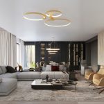 Plafondlamp RIO 55 goud LED 3000K - Afbeelding 8