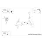 Wandlamp PINNE 200 Zwart Geïntegreerd LED 3000K 6500lumen - Afbeelding 6