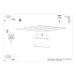 Plafondlamp PINNE 200 Wit Geïntegreerd LED 4000K 6500lumen - Afbeelding 6