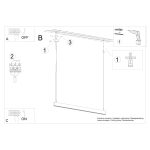 Hanglamp SOREN zwart LED 3000K - Afbeelding 6