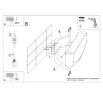 Wandlamp JORUN wit LED 4000K - Afbeelding 6