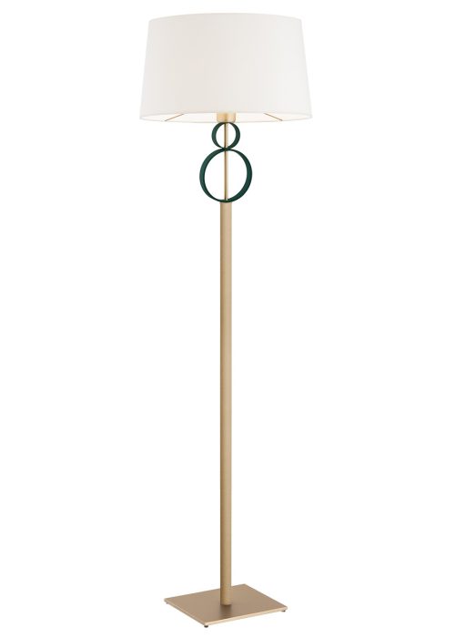 Vloerlamp PERSEO Goud/Creme/Groen