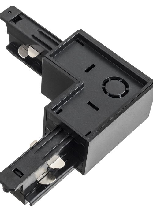 Railsysteem connector links ARGON T-RACK zwart