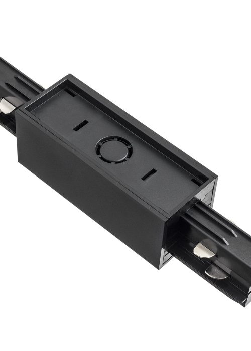 Railsysteem connector tussenstuk Zwart ARGON T-RACK Railsysteem