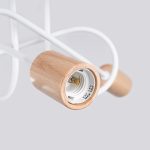 Kroonluchter EMBER 3 wit - Afbeelding 5