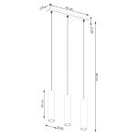 Hanglamp LAGOS 3L beige - Afbeelding 7