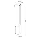 Hanglamp LAGOS 3P beige - Afbeelding 7