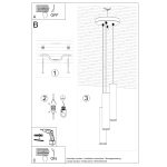 Hanglamp LAGOS 3P beige - Afbeelding 8