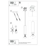 Hanglamp LAGOS 1 olijfgroen - Afbeelding 9