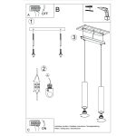 Hanglamp LAGOS 2 rood oker - Afbeelding 8