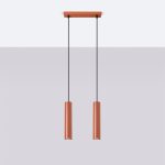 Hanglamp LAGOS 2 rood oker - Afbeelding 2