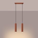 Hanglamp LAGOS 2 rood oker - Afbeelding 3