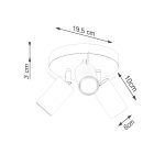 Plafondlamp RING 3P beige - Afbeelding 8