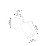 Wandlamp RING olijfgroen - Afbeelding 7