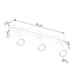 Plafondlamp RING 3L olijfgroen - Afbeelding 9