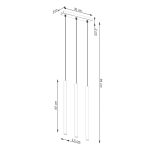 Hanglamp PASTELO 3 beige - Afbeelding 5