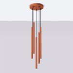 Hanglamp PASTELO 5P rood oker - Afbeelding 2