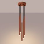 Hanglamp PASTELO 5P rood oker - Afbeelding 3