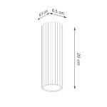 Plafondlamp KARBON 20cm wit - Afbeelding 8
