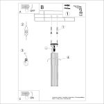 Plafondlamp KARBON 40cm wit - Afbeelding 9