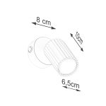 Wandlamp KARBON wit met schakelaar - Afbeelding 7