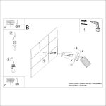 Wandlamp KARBON wit met schakelaar - Afbeelding 8