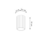 Plafondlamp KARBON 10cm goud - Afbeelding 8