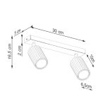 Plafondlamp KARBON 2 zwart - Afbeelding 9