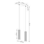 Hanglamp KARBON 2 olijfgroen - Afbeelding 8