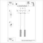 Hanglamp KARBON 2 olijfgroen - Afbeelding 9