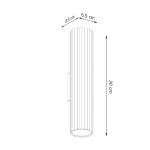 Wandlamp KARBON 30 olijfgroen - Afbeelding 7