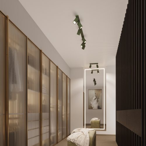 Plafondlamp KARBON 4 olijfgroen - Afbeelding 13