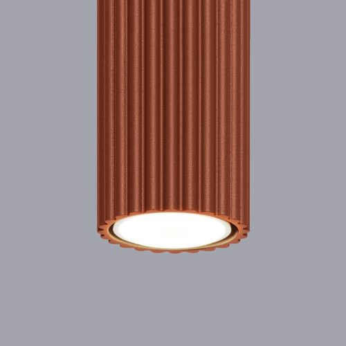 Plafondlamp KARBON 20cm rood oker - Afbeelding 5