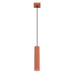 Hanglamp KARBON 1 rood oker