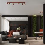 Hanglamp KARBON 1 rood oker - Afbeelding 11