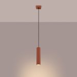 Hanglamp KARBON 1 rood oker - Afbeelding 3
