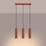 Hanglamp KARBON 3L rood oker - Afbeelding 3