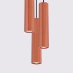Hanglamp KARBON 3P rood oker - Afbeelding 4