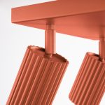 Plafondlamp KARBON 4 rood oker - Afbeelding 7