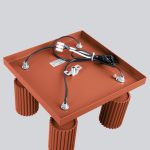 Plafondlamp KARBON 4 rood oker - Afbeelding 8