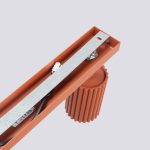 Plafondlamp KARBON 6L rood oker - Afbeelding 4