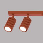 Plafondlamp KARBON 6L rood oker - Afbeelding 6